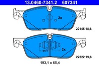 Bremsbelagsatz Scheibenbremse ATE 13.0460-7341.2 FüR Rover Jaguar XF XE Range 2