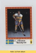 1991 Semic Hockey World Championship Stickers Thomas Rundqvist #39 READ 02ro