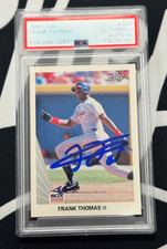 1990 LEAF Frank Thomas Signed PSA 10 AUTO Autographed #300 Rookie RC