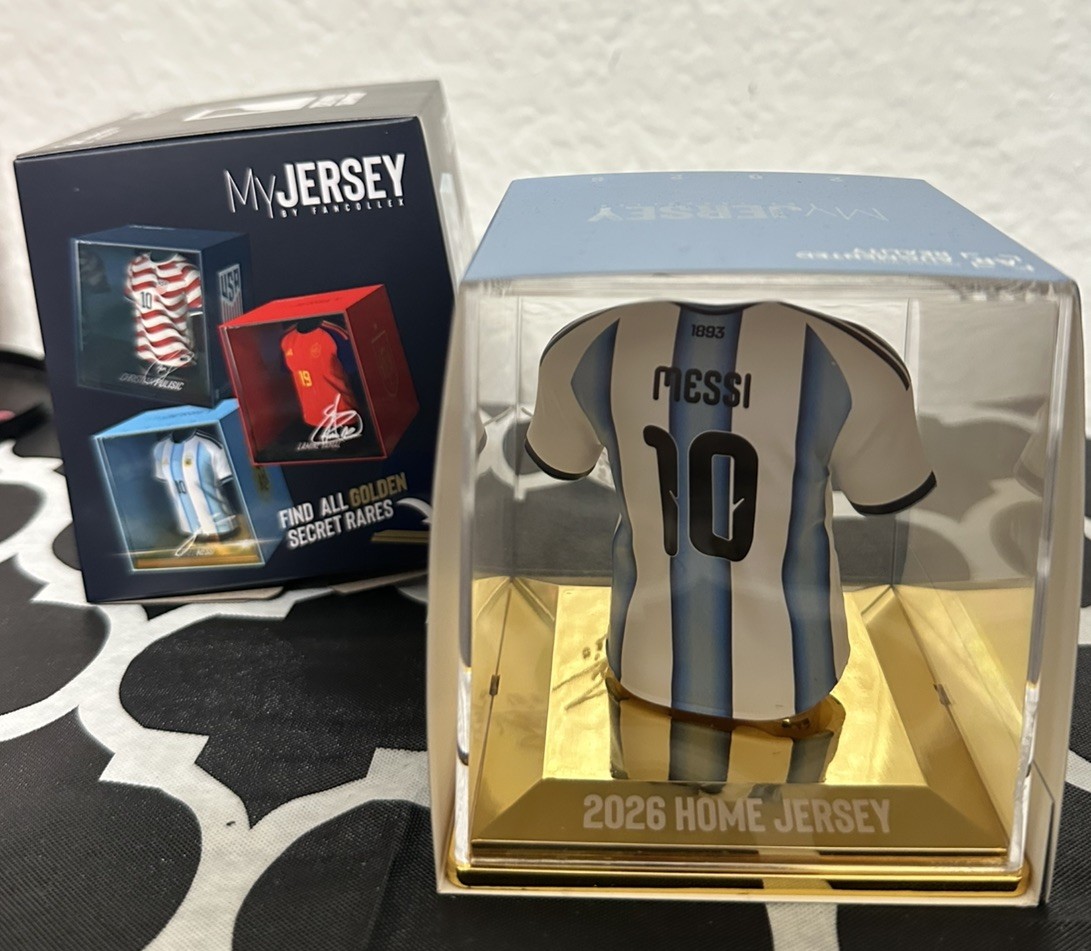 MyJersey by FanCollex Messi 2026 World Cup Jersey Collectible Argentina - GOLD!!