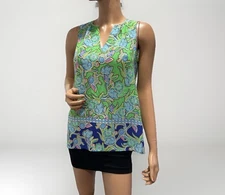 rose olive sleeveless top Size Small Multiple Color