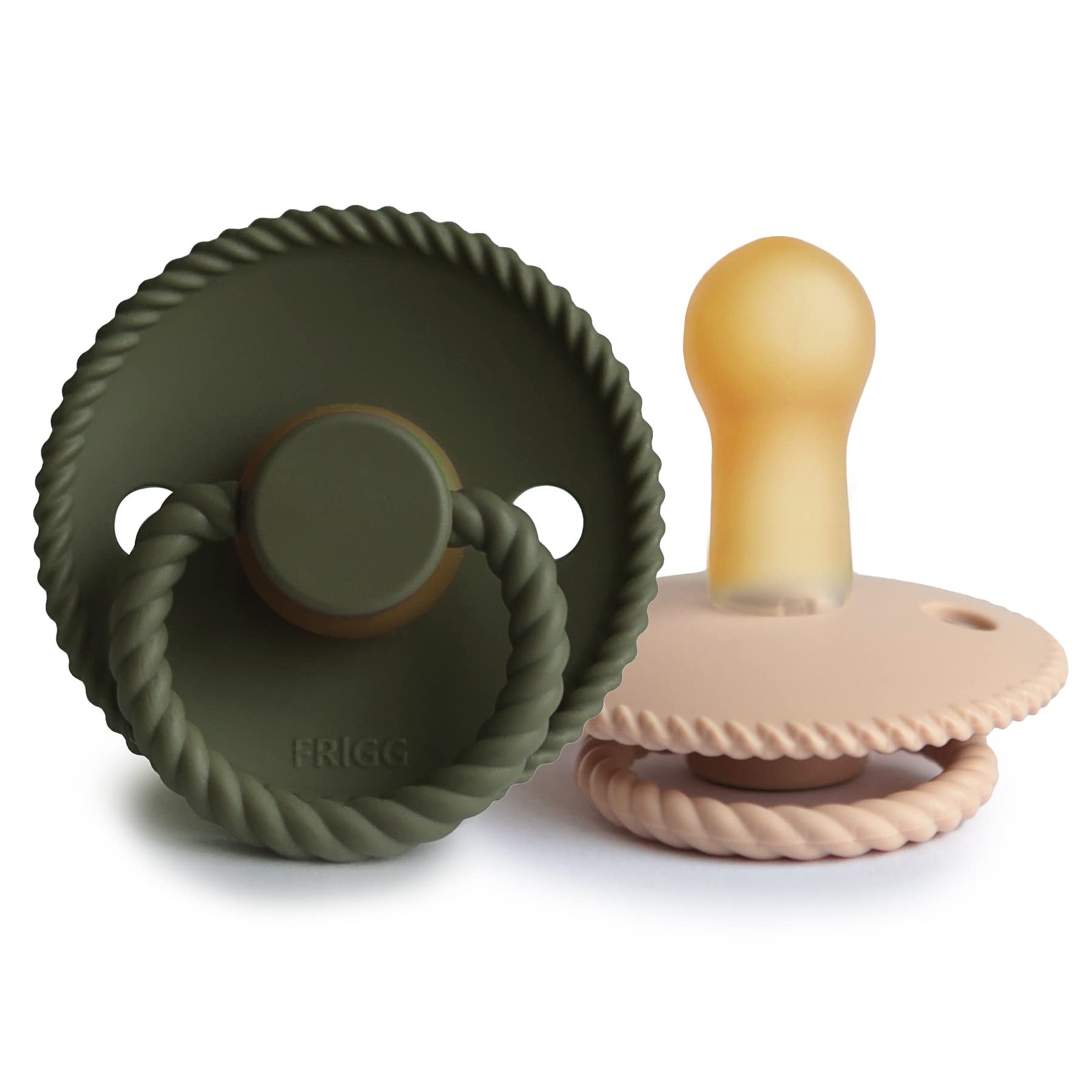 Sucette latex sans BPA lot de 2 Rope pour calmer les poussées dentaires de bébé
