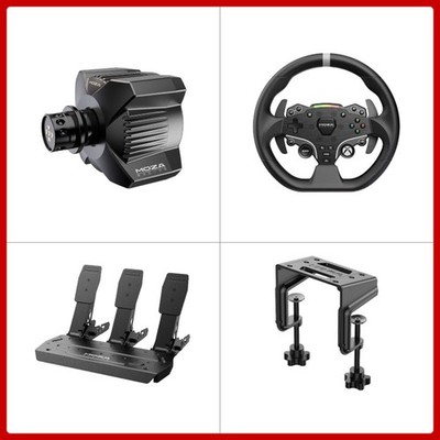 MOZA R3 3.9Nm DD Wheel Base + 11'' ESX Racing Wheel+3-Pedal SRP Lite for XBOX/PC=