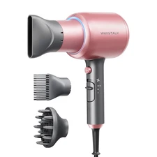 Professional Ionic Hair Dryer by Wavytalk – 1875W Fast Drying with Diffuser & 3 