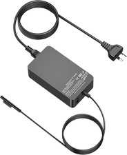 65W Power Adapter Charger for Microsoft Surface Pro 9/8/7+/7/6/5/4/3/ X, Power S