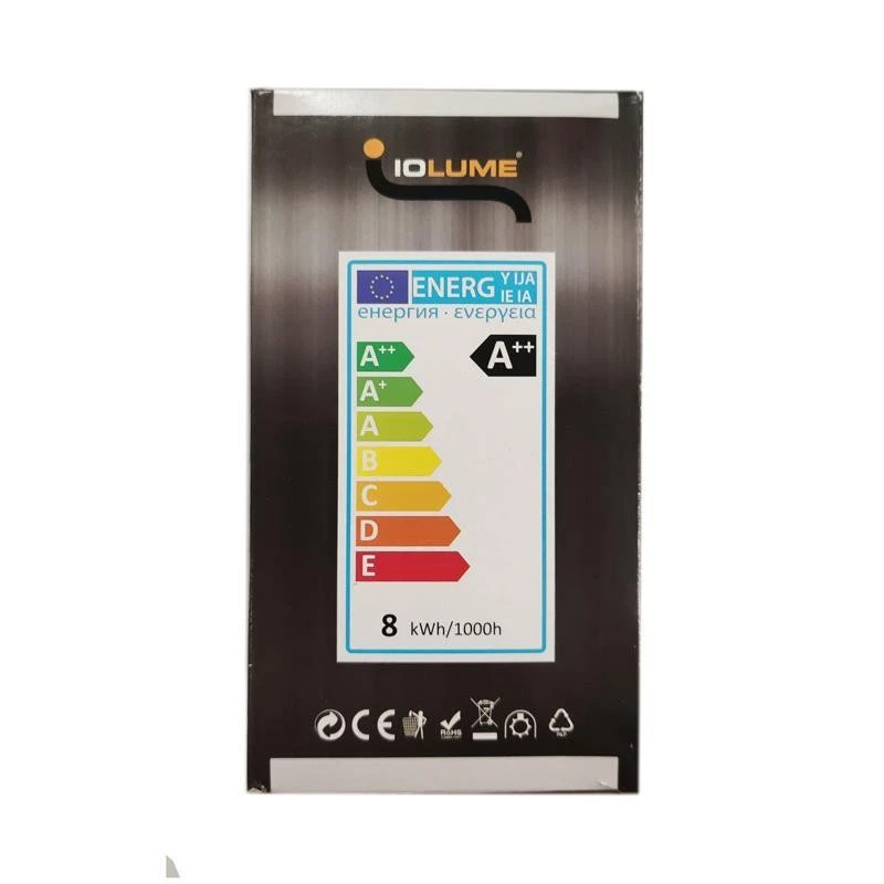 LAMPADINA A LED E27 IOLUME 8W, 4000K, 1055 LM, LUCE NATURALE, MCI IO100752W - Immagine 4 di 4