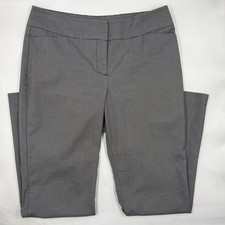 Ann Taylor Pants Womens 10 Gray Curvy Dress Pants Flat Front Twill Pockets