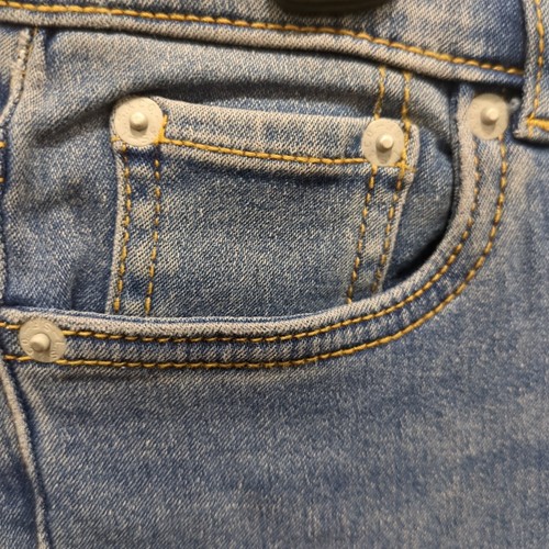 Levi's 726 Flare Girls 12 High Rise Adj. Waistband Dark Wash Jeans O4 - Picture 4 of 10