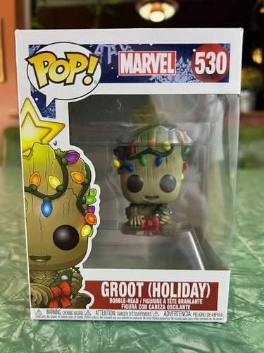 Funko Pop Marvel Bobble Head Holiday Groot #530- Baby Groot Christmas