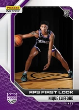 2025-26 Panini Instant Nique Clifford ROOKIE CARD RPS FIRST LOOK SP Kings #18 RC