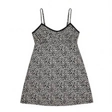 René Rofé Leopard Print Nightgown & Robe Set L - Matching Set