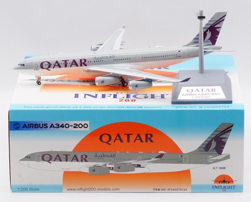 Inflight 1:200 カタール航空 A340-200 A7-HHK Inflight 1:200 Qatar Airways A340-200 A7-HHK #2c33a9 | eBay