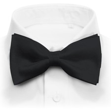 Men's Pre-Tied Satin Bow Tie Adjustable Formal Tuxedo Accessory Multiple Colors