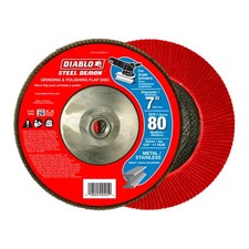 Diablo 7 80-grit Steel Demon Flap Disc For Metal Diablo 7 80-grit Steel Demon Flap Disc For Metal