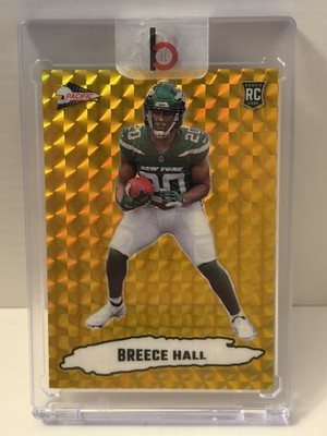 2022 Panini Zenith - 1992 Pacific Breece Hall #PAC-19 Gold /10 (RC)