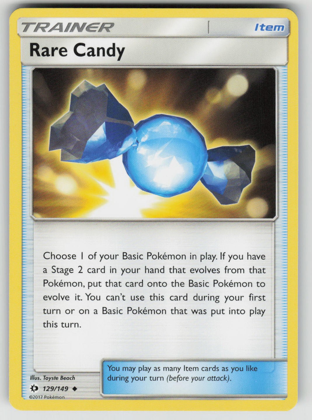 Rare Candy 129/149 Uncommon SM Base Set Pokemon Near Mint