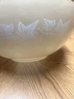 Vintage Pyrex Sandalwood 4 Qt Cinderella Mixing Bowl 444 Tan Ivy Leaves