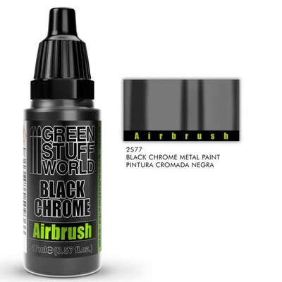 GREEN STUFF WORLD - DARK Chrome Metal Paint 17ml
