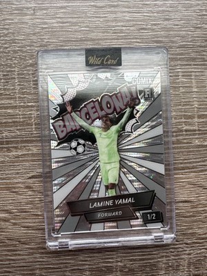 2024 Wildcard Lamine Yamal #ACBLBLY04 1/2 Pulsar Rookie Card