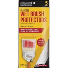 Allway Paint Poncho Wet Paint Brush Protectors (5-Pack) PON-BR Allway Tools