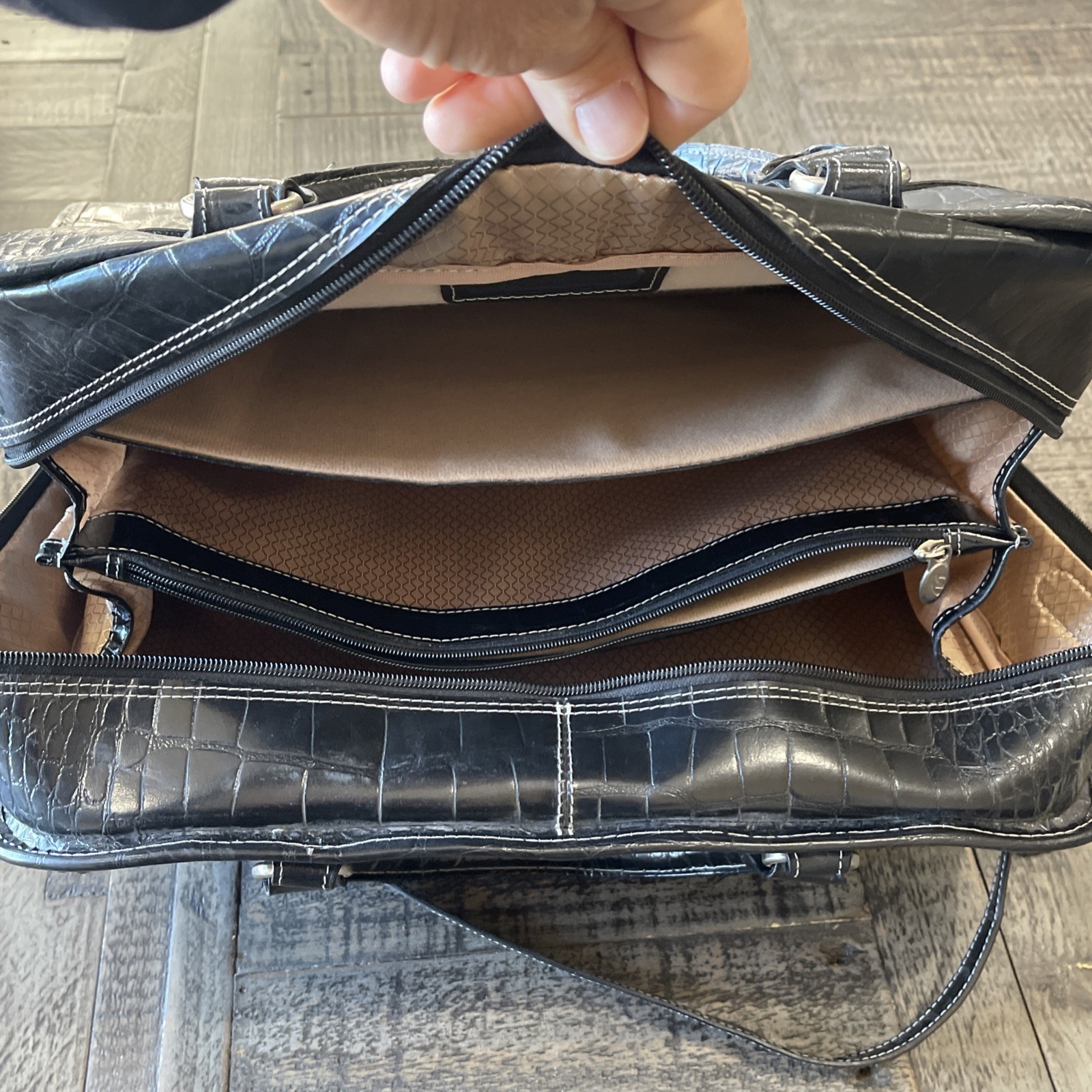 Laptop Bag Case alligator patterned, Messenger Bu… - image 12