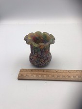 Vintage Millifiori Glass Toothpick Holder 2.5