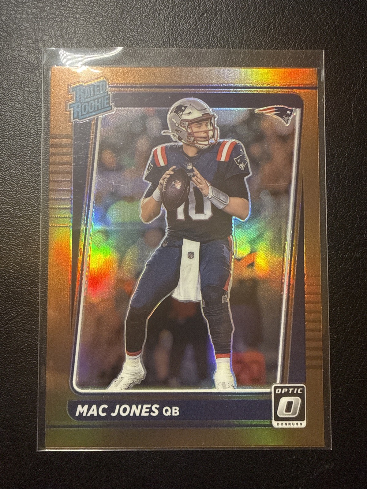 2021 Panini Donruss Optic MAC JONES Rated Rookie Bronze Prizm RC #206 Patriots