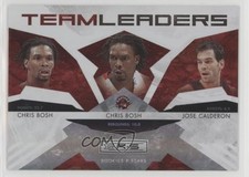 2009 Rookies & Stars Team Leaders Hologold /250 Chris Bosh Jose Calderon HOF oh4