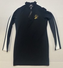 Women  s long-sleeve Tight Fit dress Nike Sportswear Icon Coolant Clash. NWT 
