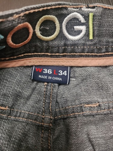 Vintage Coogi Y2K Baggy Jeans Size 36X34 Button Fly Embroidered 🔥 Awesome - Picture 13 of 16