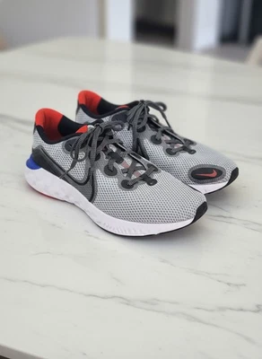 Nike Renew Run Grey Blue Red for Sale | Authenticity Guaranteed | eBay