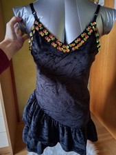 Minikleid Damen M schwarz Party Japan Salsa Volants y2k grunge gothic Bodycon