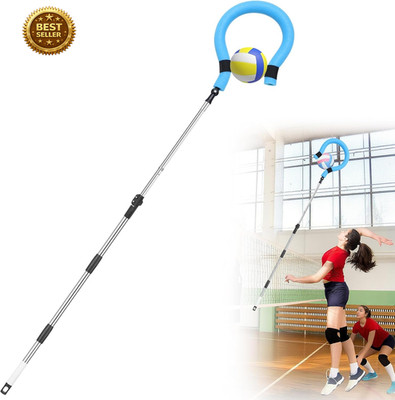 Volleyball Spike Trainer Adjustable Height Serving & Hitting Practice Tool