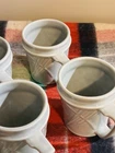 4 Fiestaware 2000 Pearl Gray Mug Cup Fiesta Homer Laughlin 12oz