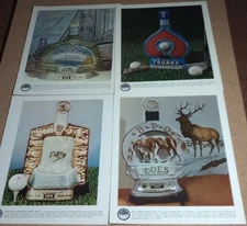 Jim Beam Collectible Bottle Advertisement Sheets 19 Total, Great Display Item