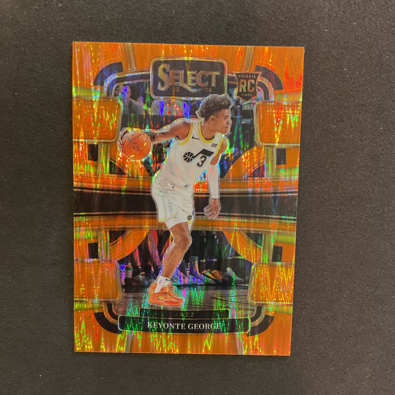 2023-24 Panini Select - Concourse Keyonte George #75 Orange Flash Prizm (RC)