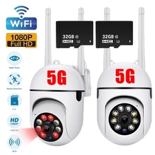 5G WIFI 1080P 360° Camara De Seguridad Inalambrica Para Casa Exterior Con Audio