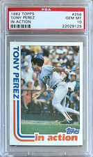 1982 TOPPS #256 TONY PEREZ HOF PSA 10 GEM MT RED SOX
