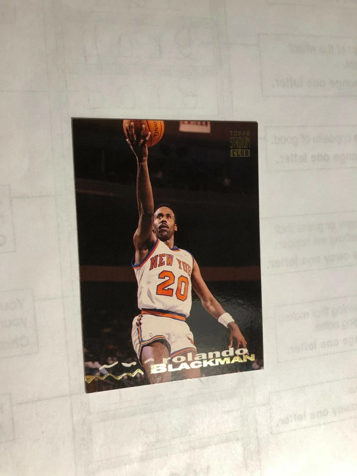 1994 ROLANDO BLACKMAN Topps Stadium Club Basketball Card # 342 Made in USA - Image 3 of 4