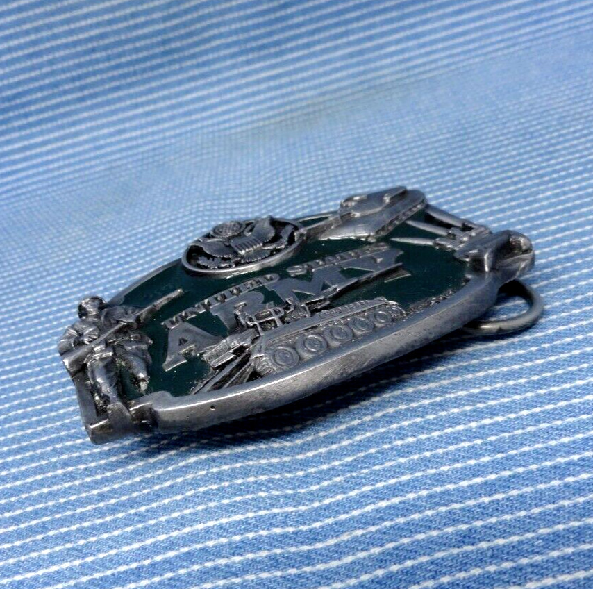 United States Army Seal Belt Buckle Military Soldiers Vtg 80s Siskiyou   .TYC284