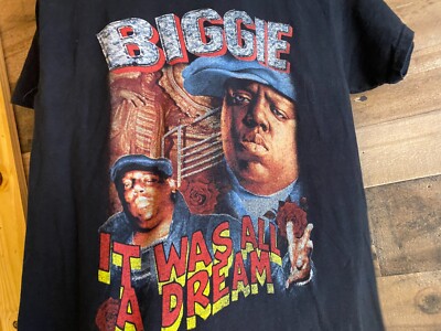 Biggie It Was All A Dream T-Shirt Adult Medium Notorious BIG Print