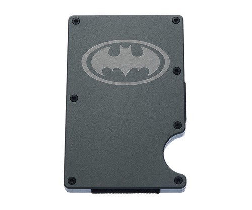DC Super Hero Batman Bloqueo RFID Vegano Hombres Metal Clip Dinero Soporte para Tarjeta de Crédito - Imagen 8 de 19