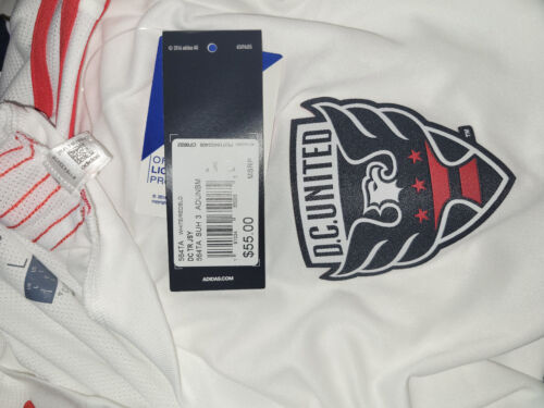 ADIDAS MLS DC UNITED WHITE TEAM TRAINING JERSEY MEN'S L - Picture 3 of 3