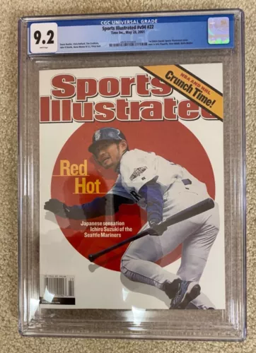 Ichiro Suzuki First SPORTS ILLUSTRATED Cover FC May 28, 2001 Newsstand CGC 9.2
