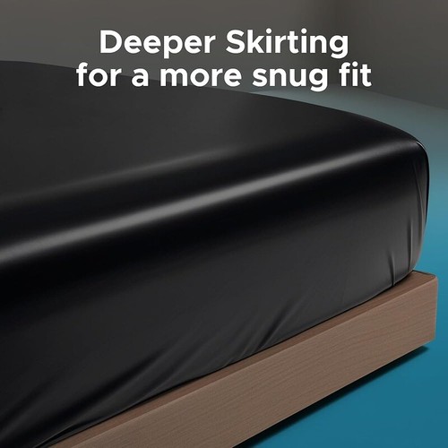 Waterproof Vinyl Massage Bed Sheet King Size Fitted Cover W/ Side Pocket New - Picture 9 of 11
