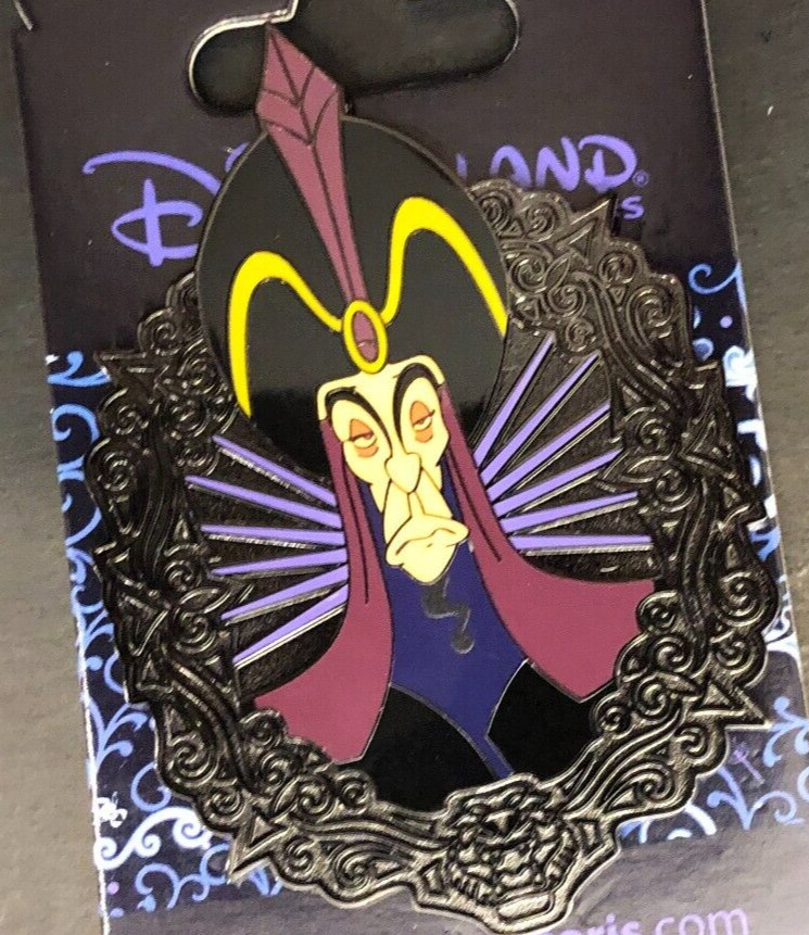 Disney pin 152381 Jafar Portrait metal frame villain Aladdin anthracite sorcerer