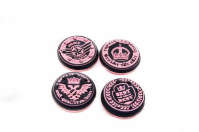 Thumbstick Grips für PS4 XBOX WII U Switch - Controller-Kappen - Crown Pink 