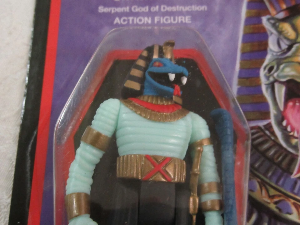 Figura de acción Super7 ReAction The Worst Snake Tut cara azul Foto 2 de 4