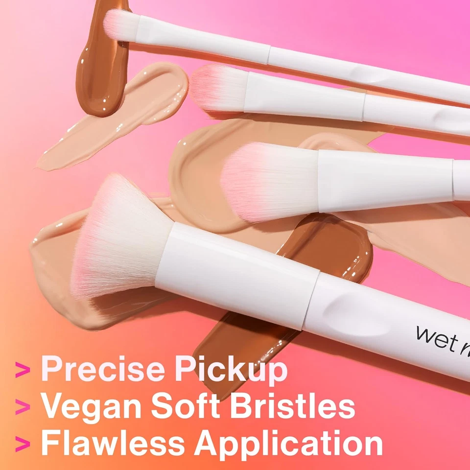 Wet N Wild Kabuki Brush, Flat Top for All Formulas, Densely-Packed Synthetic Bri Foto 4 de 4