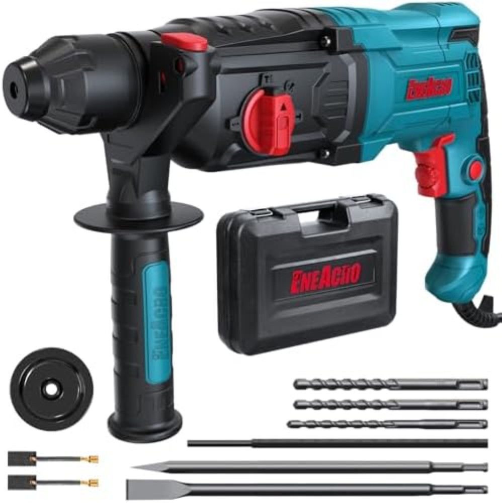 Martello Perforatore SDS-Plus ENEACRO 1500W: 6 Joule per Cemento Armato